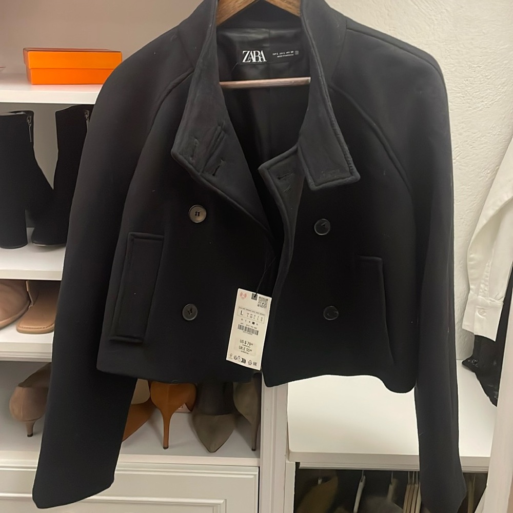 Short Zara pea coat